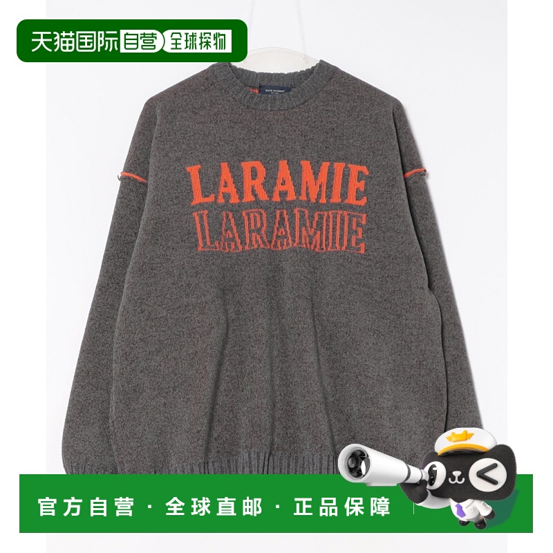 1h可退 日本直邮BACK NUMBER男装宽松盒型摩尔针织圆领毛衣立体Lo