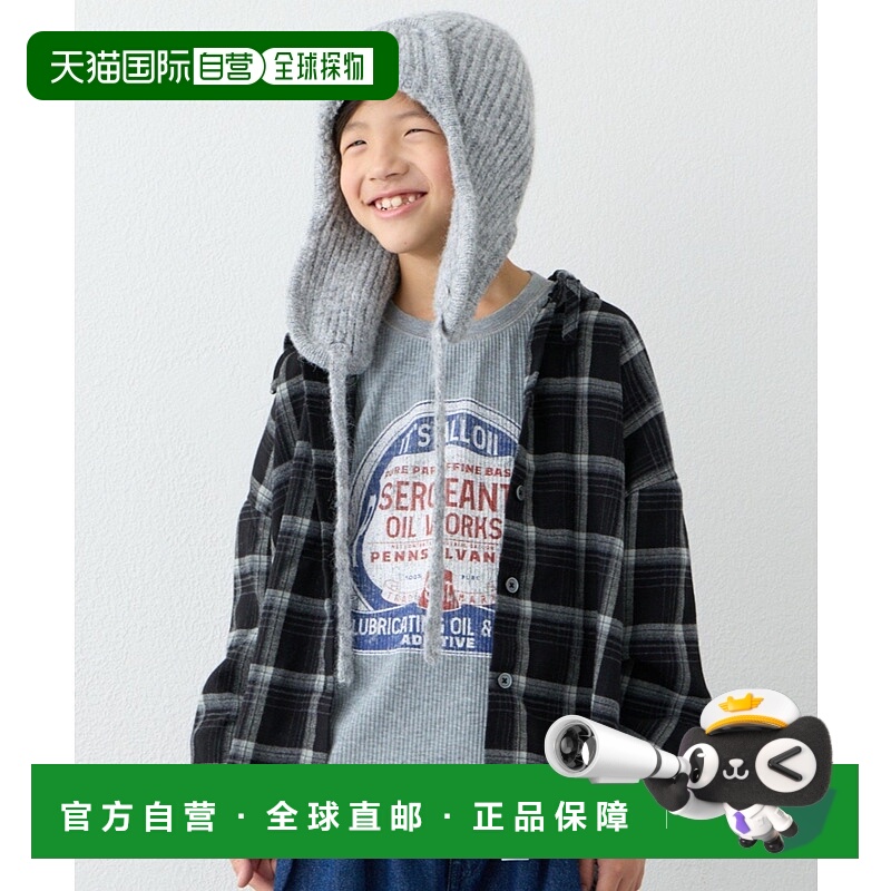 1h可退 日本直邮CIAOPANIC TYPY 儿童微起毛断切下摆连帽衬衫 TYZ
