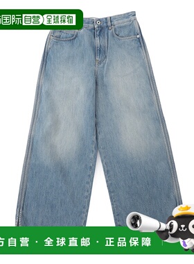 日本直邮LOEWE 拉链飞边牛仔裤蓝色女士s359y11xdq 8798 JEANS AF
