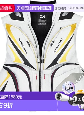 【日本直邮】达亿瓦DV-1124F 浅灰色钓鱼背心 2XL码