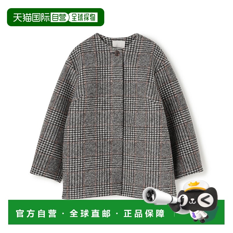 1h可退 日本直邮UNFILO 女装  宽松廓形中长款外套 无领设计  CMU