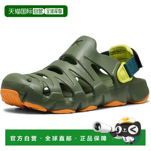 【日本直邮】KEEN 儿童运动凉鞋 1031992 BRONZE GREEN/ORANGE PE
