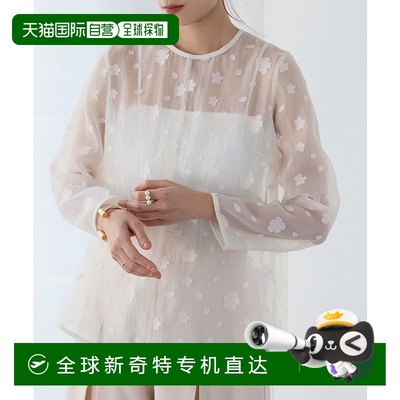 1h可退日本直邮ELFRANK女士花卉透视感夹克衫 effu793