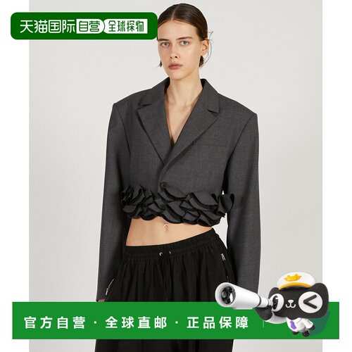 日本直邮PRANK PROJECT 女装 羊毛 裁剪夹克 褶饰下摆设计 312611