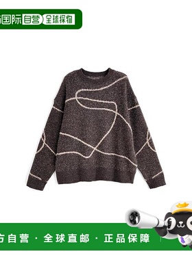 日本直邮日潮 GRL提花设计亮丝针织套头衫fs15