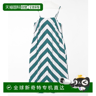 77286 1h可退 日本直邮BANANA REPUBLIC 女士亚麻方领吊带中长裙