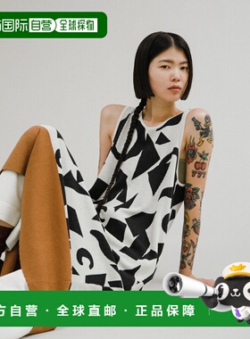 付款1h内可退 日本直邮LAATO 女士原创图案针织连衣裙 WB4622N106