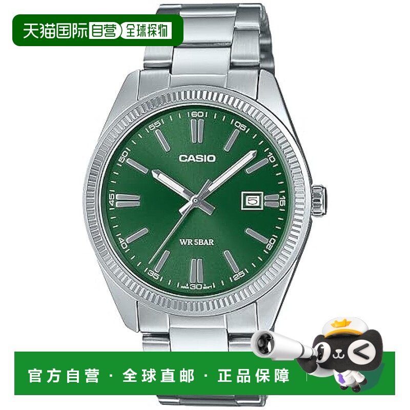日本直邮【日本直邮】卡西欧 男士手表 MTP-1302D-3AJF 银色防水
