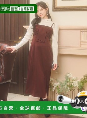 1h可退 日本直邮WILLSELECTION 女装 I线条修身连衣裙 背后抽绳设