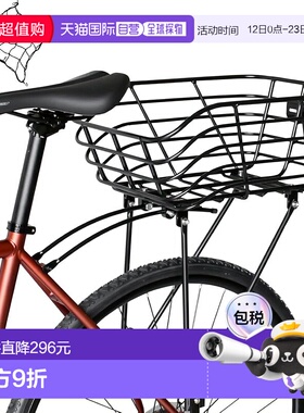 【日本直邮】GORIX 自行车篮子 GRB-929 后置 大型网状 铝合金 可