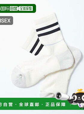 日本直邮ROTOTO ALLROUNDER 2 条纹美利奴羊毛中筒袜 (R1484) 男