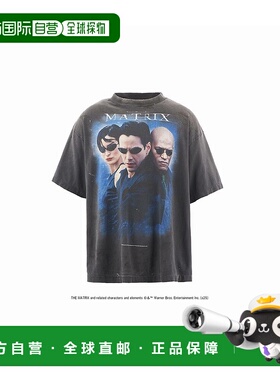 1h可退 日本直邮SAINT Mxxxxxx 男士 白色宽松印花T恤 MATRIX联名