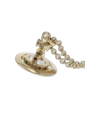 日本直邮Vivienne Westwood 项链全新娇小 ORB YG 项链 63020098-