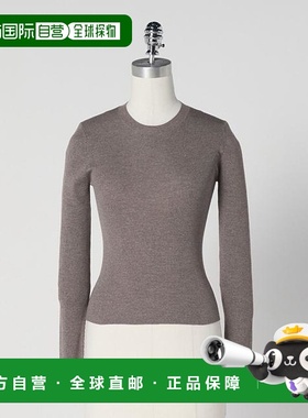 1h可退 日本直邮LOEFF 18针罗纹圆领针织衫羊毛毛衣