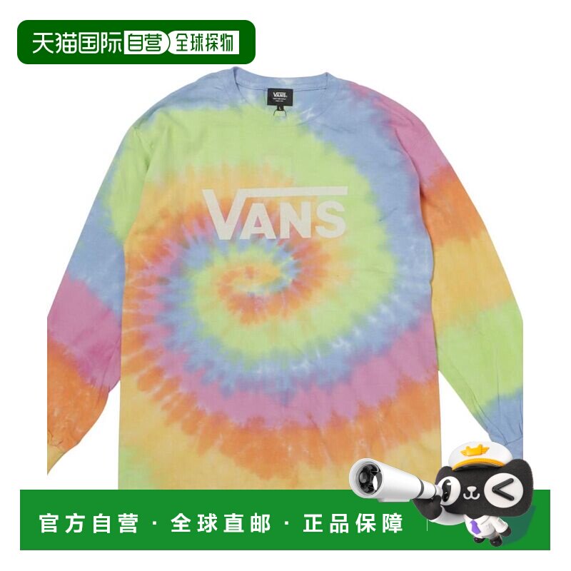 日本直邮VANS 印花长袖T恤 迷彩扎染图片
