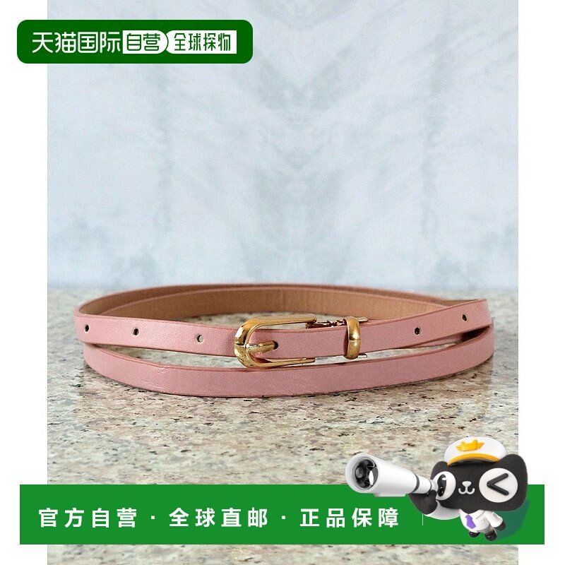 日本直邮florge 金色扣奢华感PU皮革窄腰带 FL8218EW009113 腰带,箱包皮具/热销女包/男包,手拿包,淘宝优惠券,粉丝福利购,淘宝优惠卷