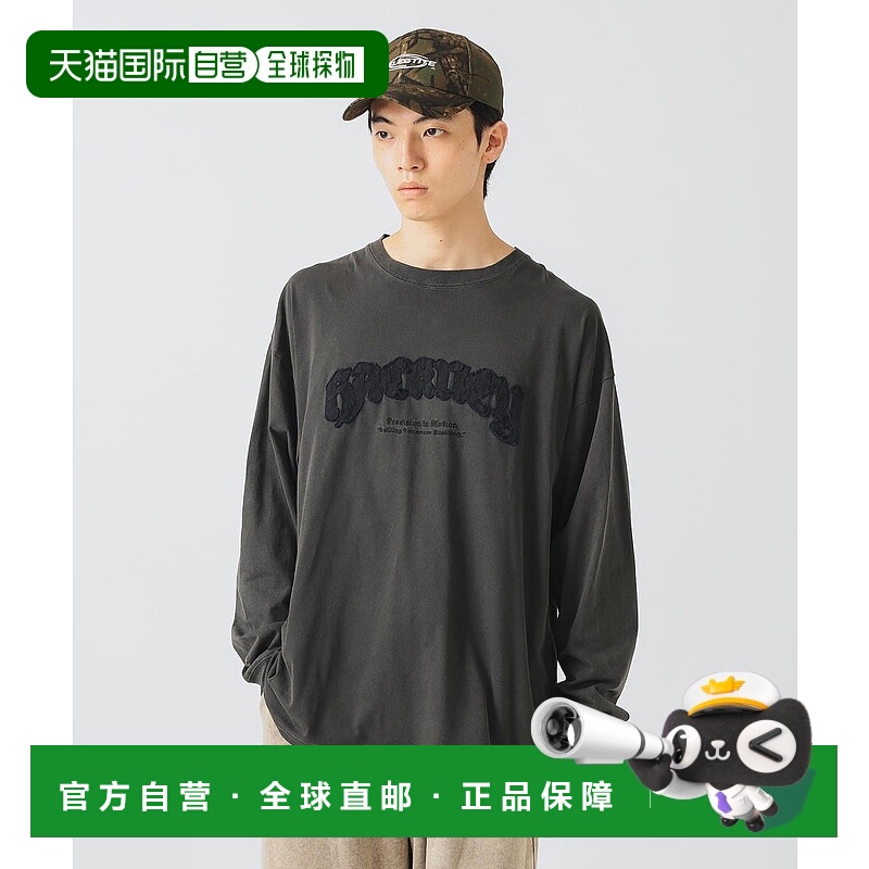 1h可退 日本直邮BEAMS HEART 男士宽松长袖T恤 古着风贴布设计 42