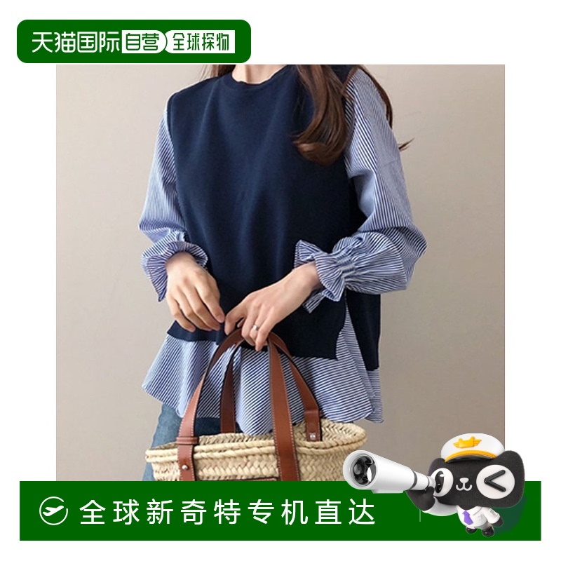 【日本直邮】privatebeach 女士 衬衫条纹