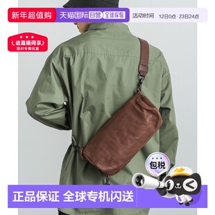 日本直邮Rocky Monroe 男士马皮单肩包 本革斜挎包 日本制造 [But