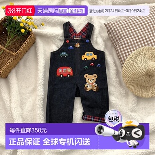 日本直邮日潮 MIKIHOUSE工装裤背带裤 13-3307-571新款牛仔