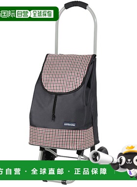 日本直邮CAPTAIN STAG 露营野炊装备 户外营地车 千鸟格子红色 UW