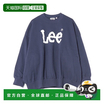 1h可退 日本直邮Lee 男士 加大版型 宽松休闲印花圆领卫衣 LT3212