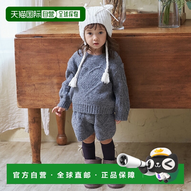 日本直邮Petit Main [链接] 爱心麻花针织短裤（可搭配）