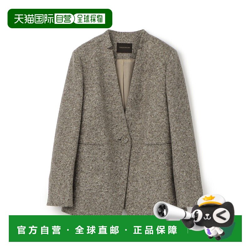 日本直邮TOMORROWLAND collection 女装 立体领口 刻印切割无领夹
