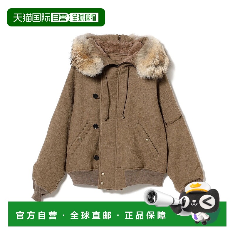 1h可退 日本直邮Kaptain Sunshine 男装 短款飞行夹克 大兜帽双拉