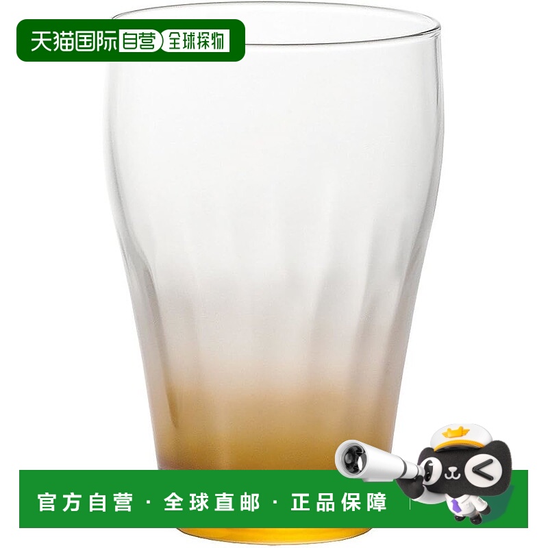 【日本直邮】ADERIA啤酒杯320ml 琥珀色 日本制 9399