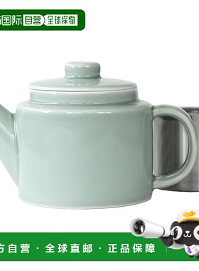 【日本直邮】波佐见烧KOMON陶瓷茶壶 附不锈钢滤茶器500ml灰色