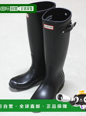 日本直邮Hunter 雨鞋女款原装高筒WMN ORG TALL黑色WFT1000RMA BL