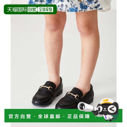 日本直邮儿童 黑色 低帮皮鞋 K002乐福鞋