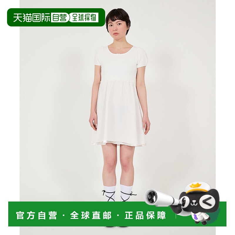 1h可退 日本直邮TINA：JOJUN女士泡泡袖拼接迷你洋装 tnj3210842