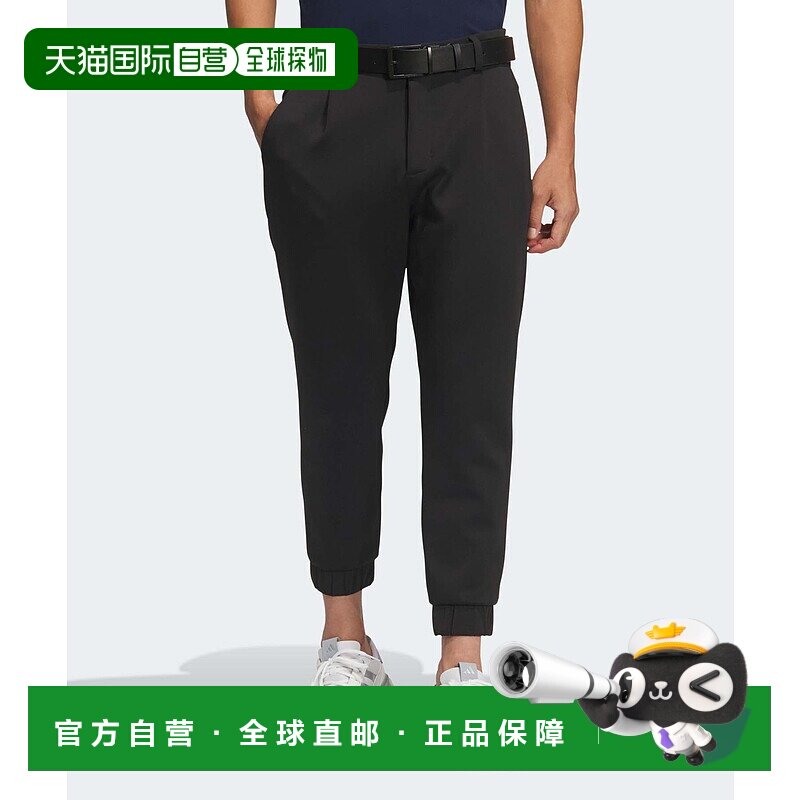 1h可退 日本直邮adidas 男士休闲弹力高尔夫裤 紧缩腰头设计 聚酯