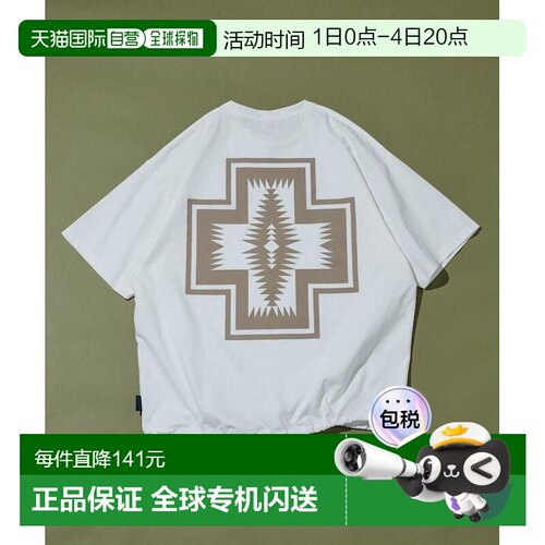 1h可退 日本直邮PENDLETON 男装 吸汗速干螺旋下摆T恤 1026264500