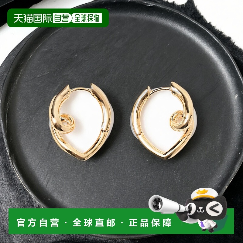 1h可退 日本直邮BEAMS HEART 女士 真鍮 Knot Hoop 耳环 立体结设