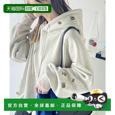 1h可退 日本直邮Classical Elf 女士宽松版环扣拉链连帽卫衣 ce12