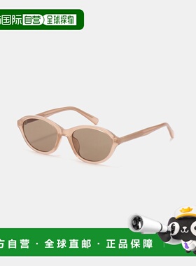 日本直邮ONE BRILLIANT 女士 圆框贝ige色轻盈时尚太阳镜 2609025