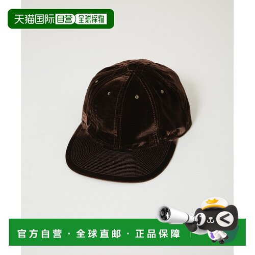 日本直邮POTEN 男士 牛革内衬 八片式 贝雷帽 栗感丝绒材质 67052