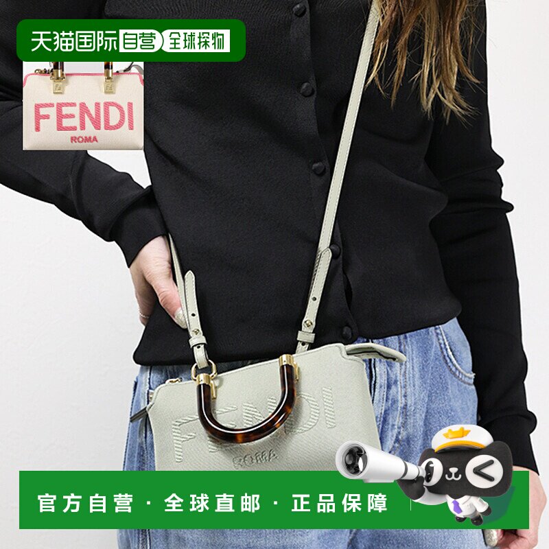 日本直邮 FENDI BY THE WAY 迷你帆布包手提单肩包皮革女士 8BS06