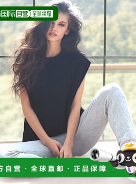 1h可退 日本直邮antiqua 女士宽松V领拼接T恤 NA00492新款