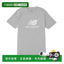 日本直邮New Balance 堆叠徽标短袖T恤 MT41502 AG（运动灰色）