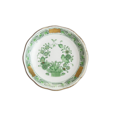 日本直邮Herend 赫伦德 Indian Flower Green Mini Plate 8.5cm 3
