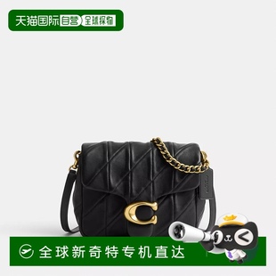 Brass 日潮跑腿Coach蔻馳 TIMES SQUARE絎縫單肩斜挎包 CW6 Black