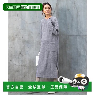 便捷授乳设 女士舒适轻盈细纹连衣裙 1h可退 日本直邮SweetMommy