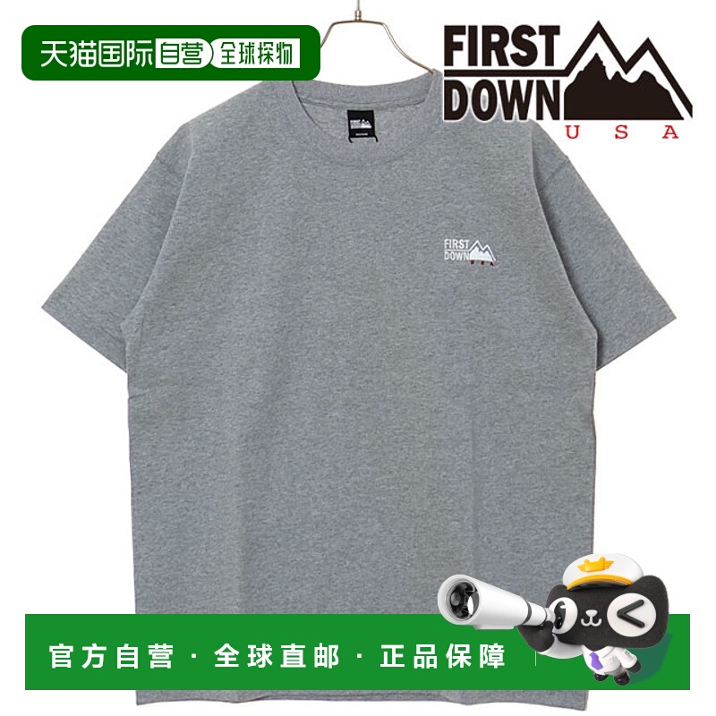 日本直邮First Down 标志短袖 T恤 [F801042-08 SS25] 男士短袖棉