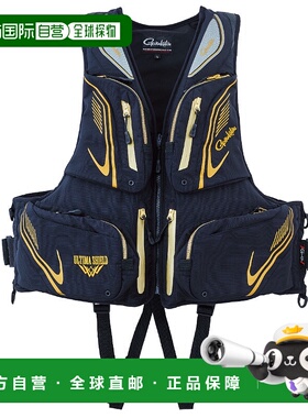 日本直邮Gamakatsu Ultima Shield 100 漂浮式救生衣LL 码黑色GM2