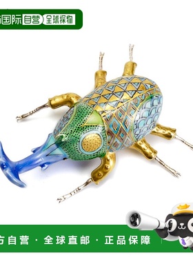 日本直邮九谷烧甲虫 九谷泻湖 / Taka Satoshi 陈设品 泡桐盒带展