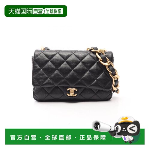 日本直邮中古Chanel香奈儿女包A级95新chain shoulder链条肩带羊